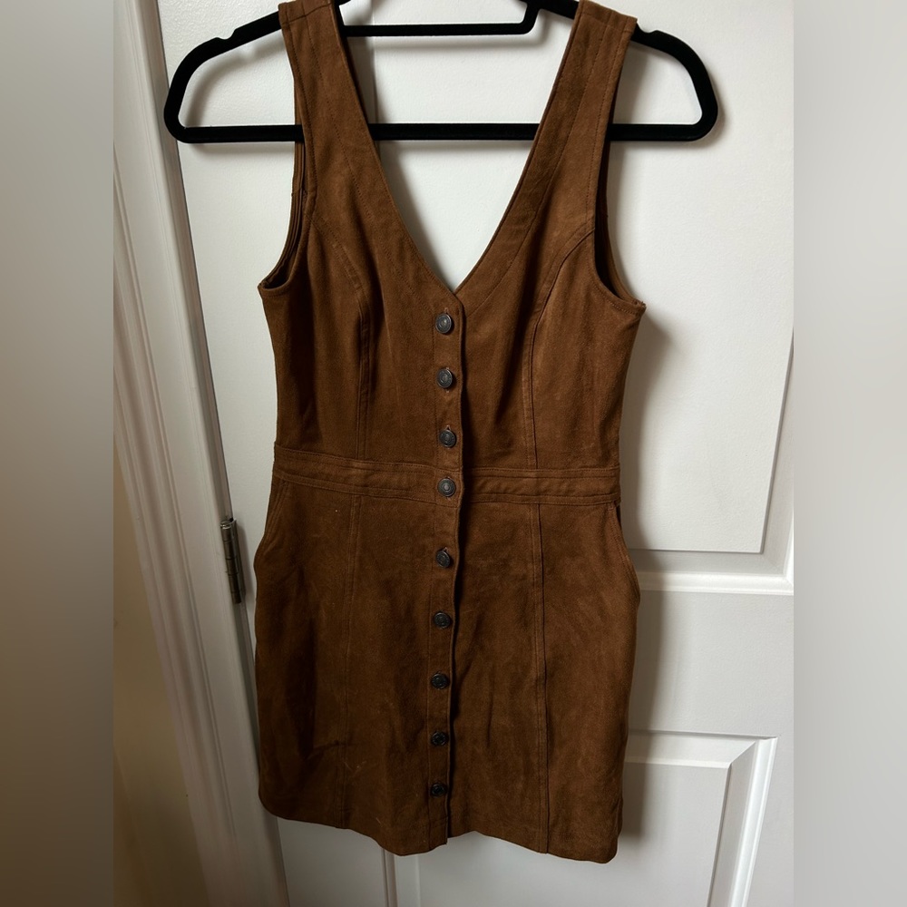Brown Suede Abercrombie & Fitch Mini Dress